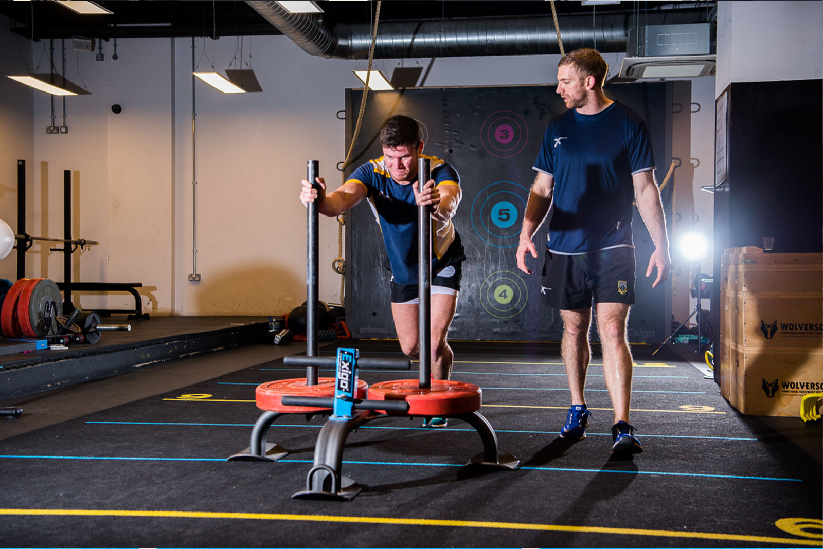 S&C Client Pushing weighted sledge